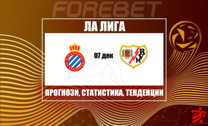 Еспаньол и Райо Валекано в напрегнат сблъсък от Ла Лига на стадион RCDE