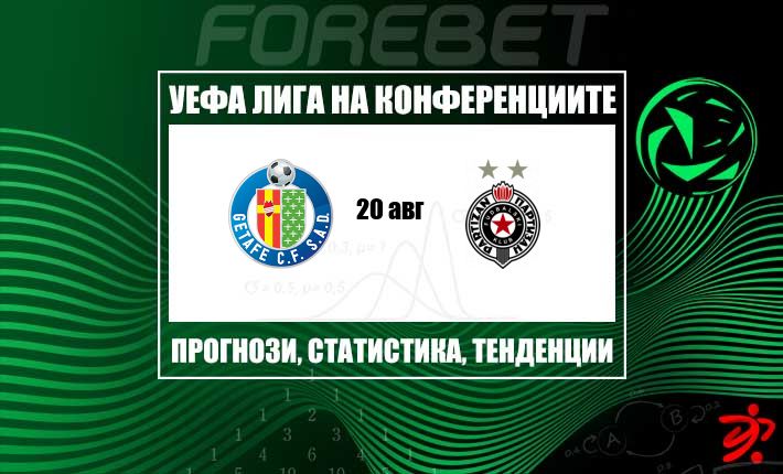Хетафе няма право на грешка срещу ефективния Партизан в плейофа на Лигата на конференциите