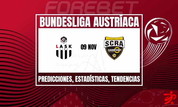 El LASK Linz busca la quinta victoria consecutiva y el SCR Altach quiere reencontrarse en el Raiffeisen Arena