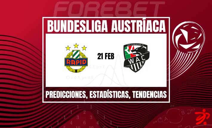 Rapid Viena y Wolfsberger AC buscan reaccionar en un duelo de mitad de tabla