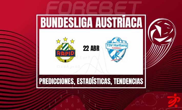 El Rapid de Viena busca cortar su racha sin ganar ante el Hartberg en la Bundesliga austriaca