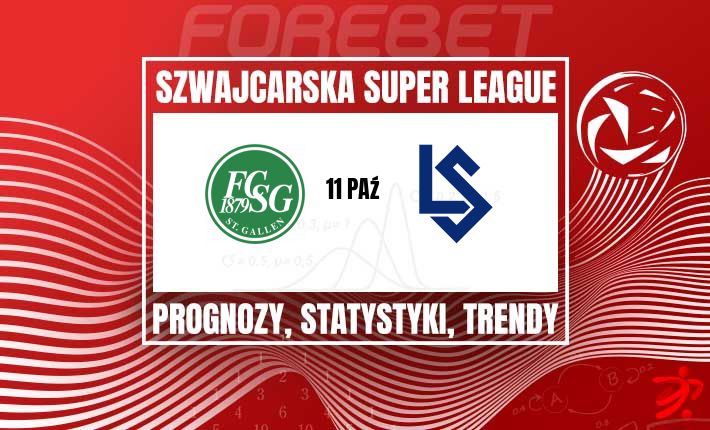 St Gallen chce wrócić na zwycięską ścieżkę. Do Kybunpark przyjeżdża słabeus z Lausanne-Sport